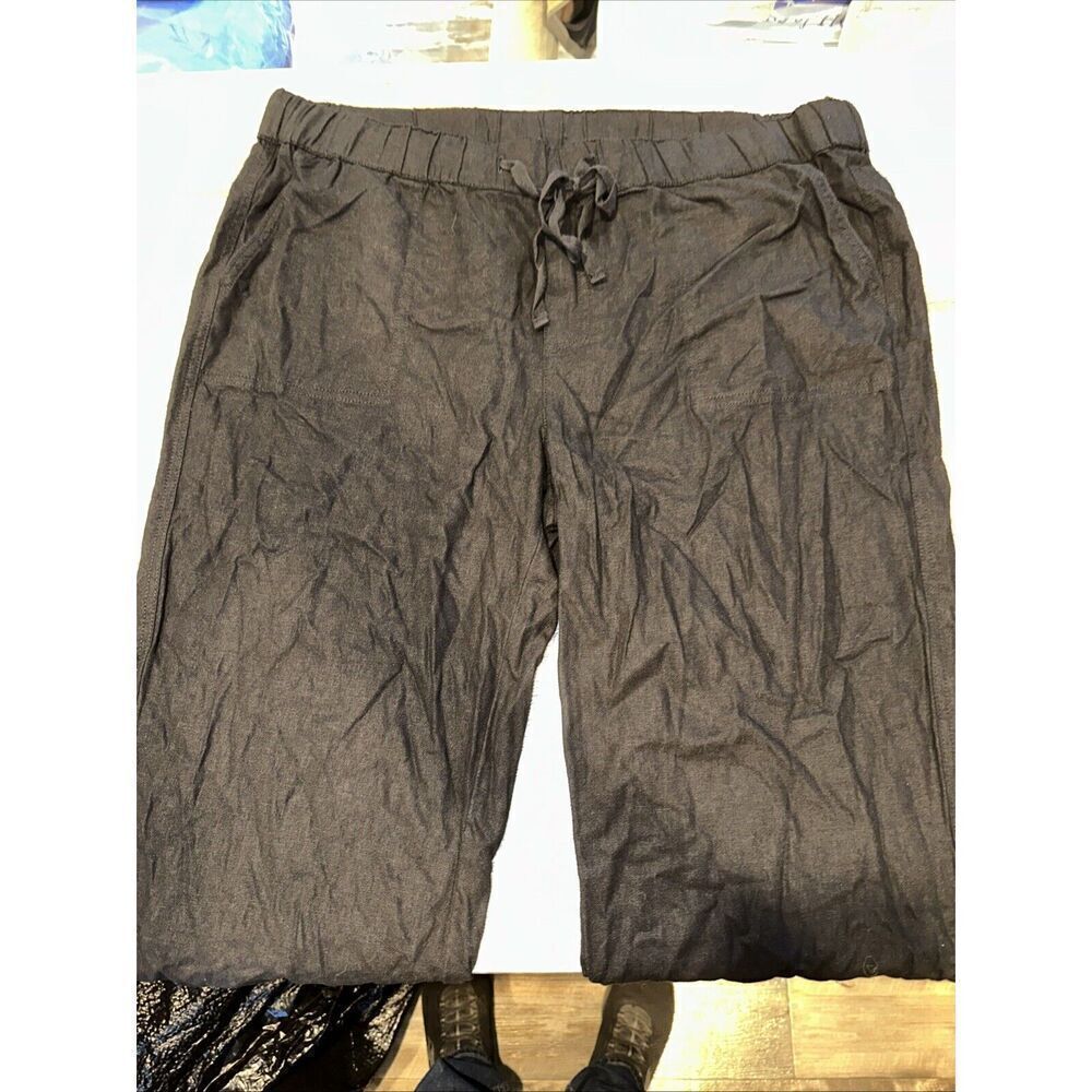 Caslon Black Wide Leg Elastic Waist Drawstring Pants. Size XL. NWOT. 16